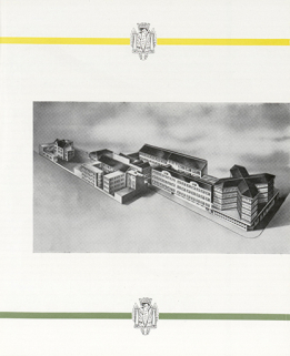 Vue cavalière de l'usine, dessin, s.d. [1954]. © Région Bourgogne-Franche-Comté, Inventaire du patrimoine