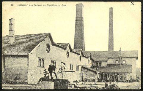 Intérieur des salines de Chatillon-le-Duc, carte postale, s.d. [fin 19e ou début 20e siècle]. © Région Bourgogne-Franche-Comté, Inventaire du patrimoine
