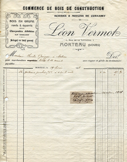 Papier à en-tête de Léon Vermot, 17 février 1908. © Région Bourgogne-Franche-Comté, Inventaire du patrimoine Papier à en-tête de Léon Vermot, 17 février 1908. © Région Bourgogne-Franche-Comté, Inventaire du patrimoine