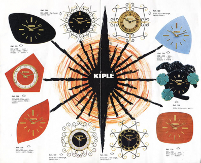 Exemples de pendules Kiplé, à Morteau, années 1960. © Région Bourgogne-Franche-Comté, Inventaire du patrimoine Exemples de pendules Kiplé, à Morteau, années 1960. © Région Bourgogne-Franche-Comté, Inventaire du patrimoine