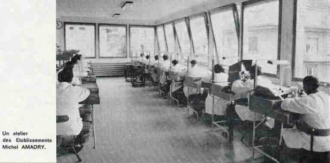 Un atelier des Etablissements Michel-Amadry, 1966. © Région Bourgogne-Franche-Comté, Inventaire du patrimoine