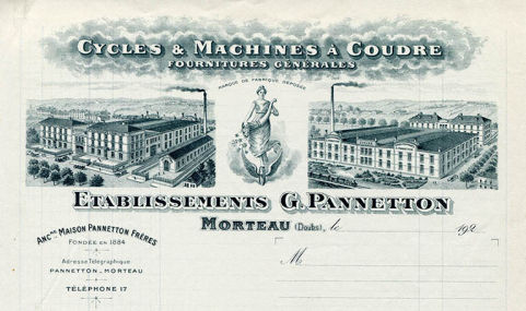 Papier à en-tête des Ets G. Pannetton [détail], décennie 1920. © Région Bourgogne-Franche-Comté, Inventaire du patrimoine