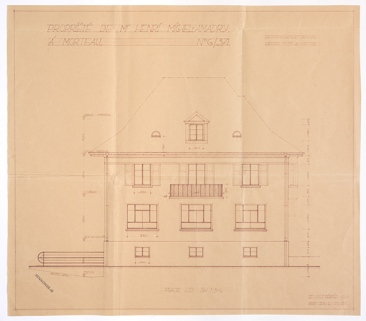 Propriété de Mr Henri Michel-Amadry, à Morteau. Façade sud, février 1930. © Région Bourgogne-Franche-Comté, Inventaire du patrimoine Propriété de Mr Henri Michel-Amadry, à Morteau. Façade sud, février 1930. © Région Bourgogne-Franche-Comté, Inventaire du patrimoine