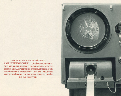Service de chronométrie. Amplitudoscope, 1955. © Région Bourgogne-Franche-Comté, Inventaire du patrimoine