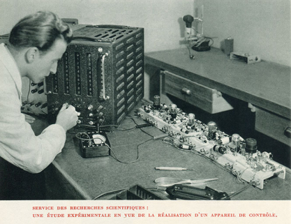 Service des recherches scientifiques, 1955. © Région Bourgogne-Franche-Comté, Inventaire du patrimoine