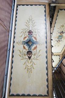 Plafond de la 1ère volée. © Région Bourgogne-Franche-Comté, Inventaire du patrimoine