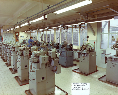 Atelier Taillage, La Perrière 1er étage, Christian Boissenin, décennie 1980. © Région Bourgogne-Franche-Comté, Inventaire du patrimoine