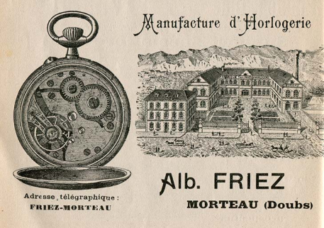 Publicité pour la société Albert Friez, 1er quart 20e siècle. © Région Bourgogne-Franche-Comté, Inventaire du patrimoine