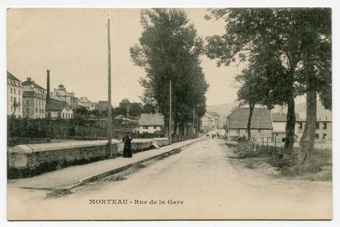 Morteau - Rue de la Gare, 4e quart 19e siècle [entre 1896 et 1899]. © Région Bourgogne-Franche-Comté, Inventaire du patrimoine