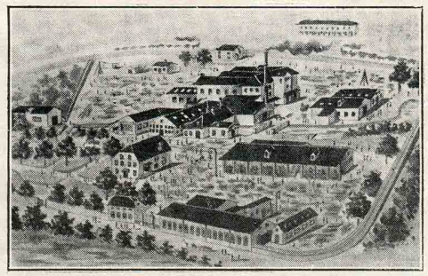Vue cavalière, gravure, s.d. [1923]. © Région Bourgogne-Franche-Comté, Inventaire du patrimoine