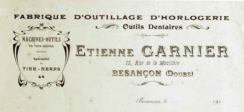 Papier à en-tête, vers 1910. © Région Bourgogne-Franche-Comté, Inventaire du patrimoine
