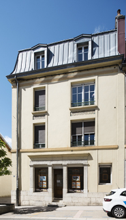 Partie gauche (5 bis) de la façade antérieure. © Région Bourgogne-Franche-Comté, Inventaire du patrimoine