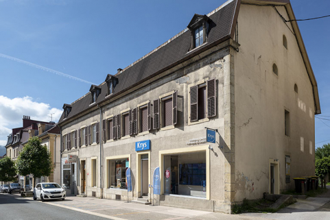 Façade antérieure, de trois quarts droite. © Région Bourgogne-Franche-Comté, Inventaire du patrimoine