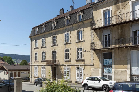 Façade antérieure, de trois quarts droite. © Région Bourgogne-Franche-Comté, Inventaire du patrimoine