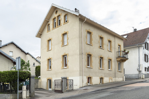 Façades antérieure et latérale gauche. © Région Bourgogne-Franche-Comté, Inventaire du patrimoine