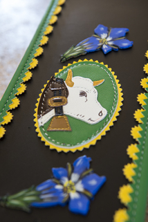 Décor de sangle peint. © Région Bourgogne-Franche-Comté, Inventaire du patrimoine