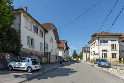 Vue d'ensemble, depuis l'est. © Région Bourgogne-Franche-Comté, Inventaire du patrimoine Vue d'ensemble, depuis l'est. © Région Bourgogne-Franche-Comté, Inventaire du patrimoine