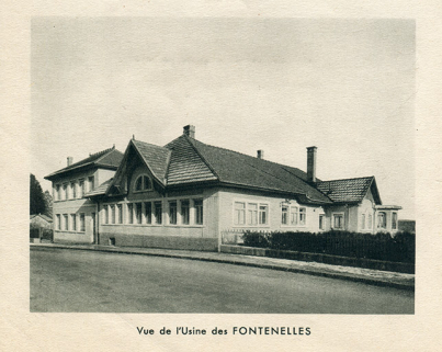 Vue de l'Usine des Fontenelles, 1950. © Région Bourgogne-Franche-Comté, Inventaire du patrimoine