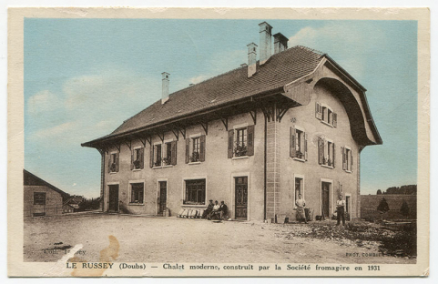 Le Russey (Doubs) - Chalet moderne, construit par la Société fromagère en 1931, entre 1931 et 1938. © Région Bourgogne-Franche-Comté, Inventaire du patrimoine