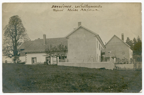 Bonnétage. Les Vuillemenots. Maison Alcide Arnoux, 1er quart 20e siècle. © Région Bourgogne-Franche-Comté, Inventaire du patrimoine