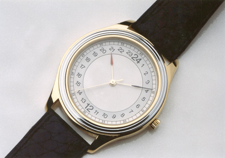 [Montre avec cadran à affichage sur 24 h, avec grande seconde], décennies 1980-1990. © Région Bourgogne-Franche-Comté, Inventaire du patrimoine