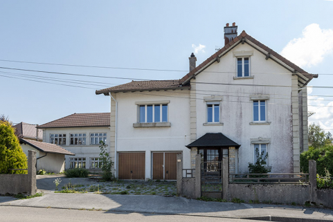 Site d'origine : façade antérieure de l'usine et de la maison. © Région Bourgogne-Franche-Comté, Inventaire du patrimoine