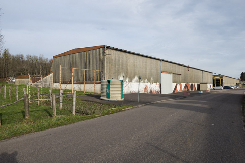 Le bâtiment pour l'entretien des véhicules de la société. © Région Bourgogne-Franche-Comté, Inventaire du patrimoine