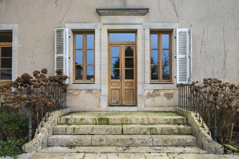 Détail de la façade postérieure. © Région Bourgogne-Franche-Comté, Inventaire du patrimoine