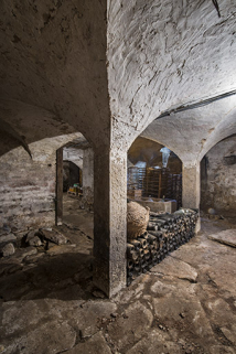 Détail d'une colonne supportant les voûtes. © Région Bourgogne-Franche-Comté, Inventaire du patrimoine
