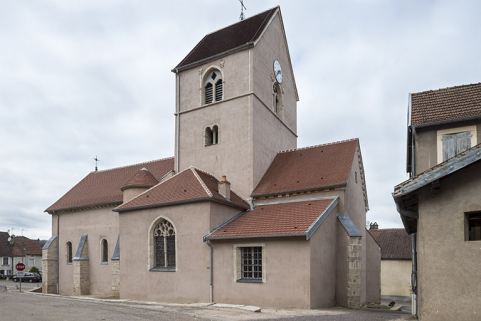 Vue latérale depuis la rue des Ecoles. © Région Bourgogne-Franche-Comté, Inventaire du patrimoine