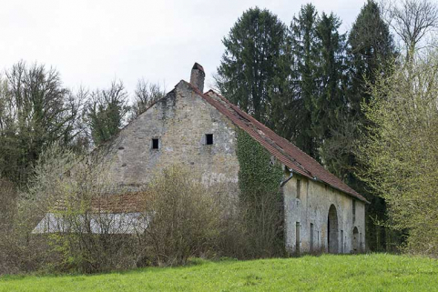 Le mur pignon nord. © Région Bourgogne-Franche-Comté, Inventaire du patrimoine