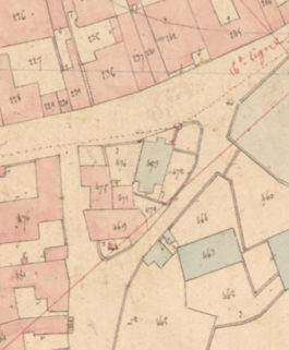 Extrait de l'Atlas parcellaire (1836) du cadastre de la commune de Scey-sur-Saône-et-Saint-Albin. © Région Bourgogne-Franche-Comté, Inventaire du patrimoine Extrait de l'Atlas parcellaire (1836) du cadastre de la commune de Scey-sur-Saône-et-Saint-Albin. © Région Bourgogne-Franche-Comté, Inventaire du patrimoine