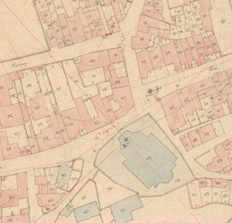 Extrait de l'Atlas parcellaire (1836) du cadastre de la commune de Scey-sur-Saône-et-Saint-Albin. © Région Bourgogne-Franche-Comté, Inventaire du patrimoine Extrait de l'Atlas parcellaire (1836) du cadastre de la commune de Scey-sur-Saône-et-Saint-Albin. © Région Bourgogne-Franche-Comté, Inventaire du patrimoine