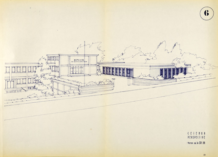 Cetehor [projet de laboratoire de métrologie]. 6. Perspective, par Terco, 20 janvier 1981. © Région Bourgogne-Franche-Comté, Inventaire du patrimoine