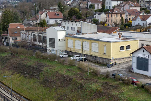 Vue plongeante depuis le sud -ouest.  © Région Bourgogne-Franche-Comté, Inventaire du patrimoine