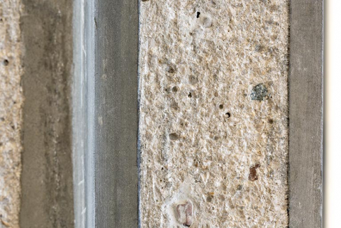 1er étage, corps central : détail d'un encadrement de baie, dans la cantine. © Région Bourgogne-Franche-Comté, Inventaire du patrimoine