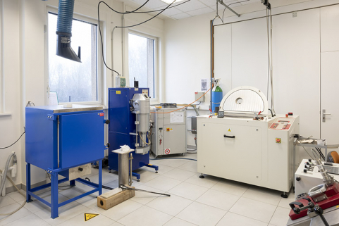 2e étage de soubassement : laboratoire de chimie. © Région Bourgogne-Franche-Comté, Inventaire du patrimoine