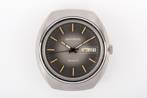 Prototype de montre à quartz étudié par le Cetehor pour Montrelec (1973). (Collection Cetehor, Besançon). © Région Bourgogne-Franche-Comté, Inventaire du patrimoine Prototype de montre à quartz étudié par le Cetehor pour Montrelec (1973). (Collection Cetehor, Besançon). © Région Bourgogne-Franche-Comté, Inventaire du patrimoine