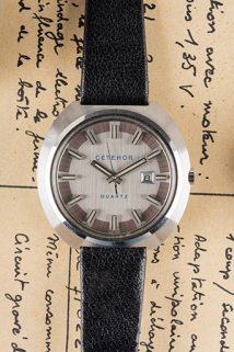 Prototype n° 2 de montre à quartz du Cetehor (février 1972). © Région Bourgogne-Franche-Comté, Inventaire du patrimoine