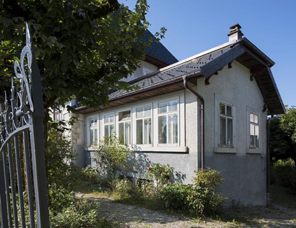 Façades antérieure et latérale droite de l'atelier. © Région Bourgogne-Franche-Comté, Inventaire du patrimoine
