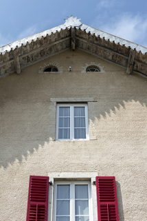 Façade antérieure : pignon. © Région Bourgogne-Franche-Comté, Inventaire du patrimoine