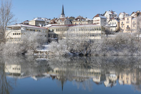 Site récent : vue rapprochée du nord-est, en hiver. © Région Bourgogne-Franche-Comté, Inventaire du patrimoine Site récent : vue rapprochée du nord-est, en hiver. © Région Bourgogne-Franche-Comté, Inventaire du patrimoine