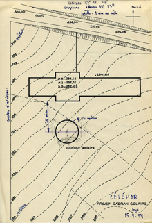 Cétéhor. Projet cadran solaire, 15 septembre 1959. © Région Bourgogne-Franche-Comté, Inventaire du patrimoine