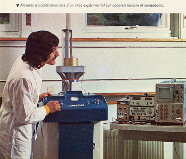 Mesure d'accélération lors d'un choc [...], 1975. © Région Bourgogne-Franche-Comté, Inventaire du patrimoine