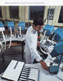 [Banc de contrôle des montres], 1975. © Région Bourgogne-Franche-Comté, Inventaire du patrimoine