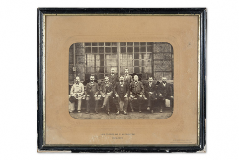 Les forges de Saint-Hippolyte 1899-1900 [portrait de groupe des cadres]. © Région Bourgogne-Franche-Comté, Inventaire du patrimoine