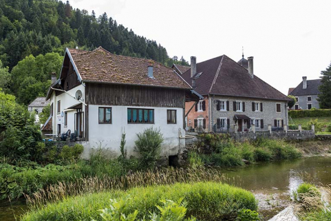 Forge et maison : façade nord (côté Dessoubre). © Région Bourgogne-Franche-Comté, Inventaire du patrimoine