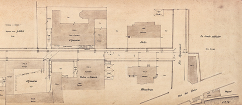 Plan-masse de l'usine (partie nord), s.d. [vers 1920]. © Région Bourgogne-Franche-Comté, Inventaire du patrimoine