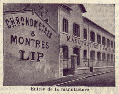 Façade de la manufacture d'horlogerie Lip, 1908. © Région Bourgogne-Franche-Comté, Inventaire du patrimoine Façade de la manufacture d'horlogerie Lip, 1908. © Région Bourgogne-Franche-Comté, Inventaire du patrimoine