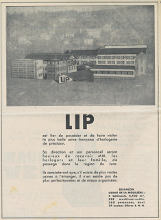 Vue cavalière de l'usine Lip, 1935. © Région Bourgogne-Franche-Comté, Inventaire du patrimoine Vue cavalière de l'usine Lip, 1935. © Région Bourgogne-Franche-Comté, Inventaire du patrimoine